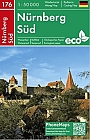 Wandelkaart 176 Nürnberg Süd | Freytag & Berndt