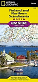 Wegenkaart - Landkaart Finland & Noord Scandinavië - Adventure Map National Geographic