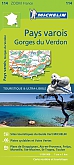 Fietskaart - Wegenkaart - Landkaart Provence 114 Pays Varois, Gorges de Verdon - Michelin Zoom