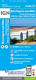 Topografische Wandelkaart van Frankrijk 2104ET - Boulogne-sur-Mer / Forêts du Boulonnais PNR