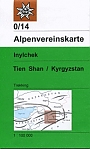 Wandelkaart 0/14 Inylchek - Tien Shan West - Krgyzstan Kirgizië Alpenvereinskarte