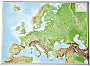 Reliefkaart Europa (Engelstalig) 39 x 29 cm | Georelief