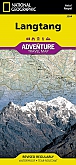 Wegenkaart - Landkaart Langtang - Adventure Map National Geographic Nepal