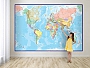Behangpapier met politieke wereldkaart 232 x 158 cm | Maps International
