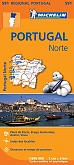 Wegenkaart - Landkaart 591 Portugal Noord - Michelin Regional