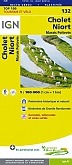 Fietskaart 132 Cholet Niort Marais Poitevin - IGN Top 100 - Tourisme et Velo