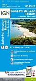Topografische Wandelkaart van Frankrijk 0515ET - St-Pol-de-Leon / Roscoff / Brignogan-Plagne.Ile de Batz