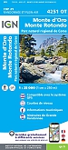 Topografische Wandelkaart van Frankrijk 4251OT - Monte D'Oro / Monte Rotondo / PNR de Corse