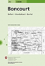Topografische Wandelkaart Zwitserland 212 Boncourt Belfort - Montbéliard - Bonfol - Landeskarte der Schweiz