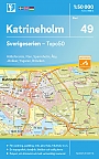 Topografische Wandelkaart Zweden 49 Katrineholm Sverigeserien Topo 50