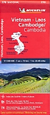 Wegenkaart - Landkaart 770 Vietnam Laos Cambodja - Michelin National