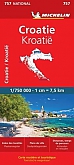 Wegenkaart - Landkaart 757 Kroatie Michelin