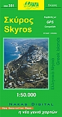 Wandelkaart Fietskaart Skyros 351- Orama Maps