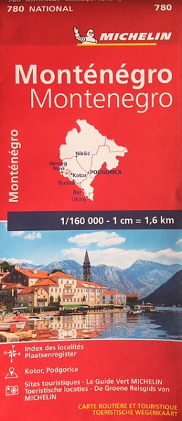 Wegenkaart - Landkaart 780 Montenegro - Michelin National