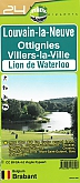 Wandelkaart 24 Louvain La Neuve Ottignies Villers la Ville Lion de Waterloo | Mini-Ardenne