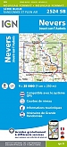 Topografische Wandelkaart van Frankrijk 2524SB - Nevers / Jouet-sur-l'Aubois