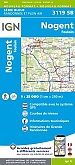 Topografische Wandelkaart van Frankrijk 3119SB - Nogent (Haute-Marne)  / Foulain