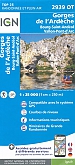Topografische Wandelkaart van Frankrijk 2939OT - Gorges de l'Ardeche / Bourg-St-Andeol