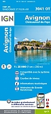 Topografische Wandelkaart van Frankrijk 3041OT - Avignon / Chateuneuf-du-Pape