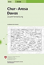 Topografische Wandelkaart Zwitserland 5002 Chur Arosa Davos (Samengestelde kaart) - Landeskarte der Schweiz