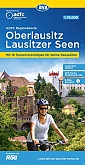 Fietskaart Oberlausitz Lausitzer Seen | ADFC Regional- und Radwanderkarten - BVA Bielefelder Verlag