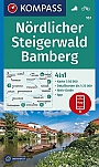 Wandelkaart 167 Nördlicher Steigerwald - Bamberg | Kompass