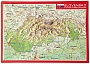 Reliefkaart Slowakije Slovensko postkaart formaat 15 cm x 10,5 cm | Georelief