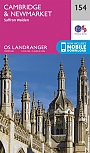 Topografische Wandelkaart 154 Cambridge / Newmarket / Saffron Walden - Landranger Map