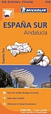 Wegenkaart - Landkaart 578 Andalusië, Malaga, Granada, Sevilla Zuid Spanje - Michelin Regional