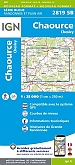 Topografische Wandelkaart van Frankrijk 2819SB - Chaource / Chesley