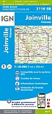Topografische Wandelkaart van Frankrijk 3116SB - Joinville / Poissons