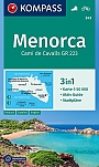 Wandelkaart 243 Menorca met GR223 | Kompass