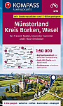 Fietskaart 3216 Münsterland Kreis Borken Wesel | Kompass