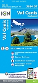 Topografische Wandelkaart van Frankrijk 3634OT - Val Cenis / Charbonnel Susa Parc de la Vanoise