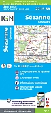 Topografische Wandelkaart van Frankrijk 2715SB - Sezanne Connantre