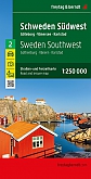 Wegenkaart - Landkaart Zweden 2  Zuidwest en Goteborg - Freytag & Berndt