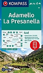 Wandelkaart 71 Adamello, La Presanella Kompass