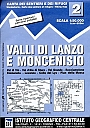 Wandelkaart 2 Valle di Lanzo e Moncenisio| IGC Carta dei sentieri e dei rifugi