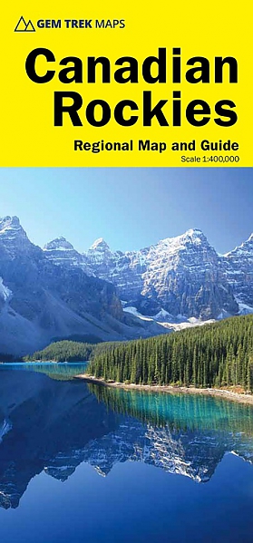 Wegenkaart - Landkaart 2 Canadian Rockies (with Banff, Yoho and Jasper National Parks) | Gem Trek Publishing