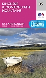 Topografische Wandelkaart 35 Kingussie / Monadhliath Mountains - Landranger Map