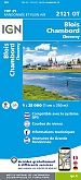 Topografische Wandelkaart van Frankrijk 2121OT - Blois / Chambord / Cheverny