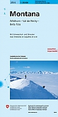 Skikaart Zwitserland 273S Montana Wildhorn Vallon de Réchy Bella Tola - Landeskarte der Schweiz