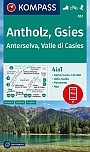 Wandelkaart 057 Antholz / Anterselva - Gsies /Val di Casies | Kompass