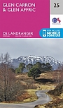 Topografische Wandelkaart 25 Glen Carron / Glen Affric - Landranger Map
