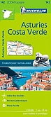 Fietskaart - Wegenkaart - Landkaart 142 Asturias, Costa Verde - Michelin Zoom