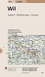 Topografische Wandelkaart Zwitserland 1073 Wil Aadorf Affeltrangen Sirnach - Landeskarte der Schweiz