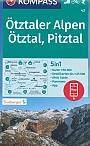 Wandelkaart 43 Ötztaler Alpen, Ötztal, Pitztal Kompass