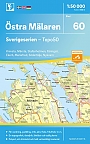 Topografische Wandelkaart Zweden 60 Östra Mälaren Sverigeserien Topo 50