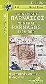 Wandelkaart 2.11 Parnasos Centraal Parnasos Nationaal Park Anavasi