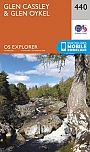 Topografische Wandelkaart 440 Glen Cassley / Glen Oykel - Explorer Map